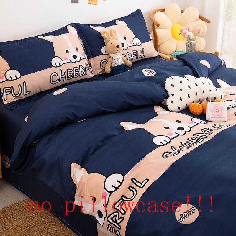 Cartoon Duvet Cover Household Dormitory Bedclothes Luxury King Queen Size Fashion Washable Home Textile Bedding Skin-friendly