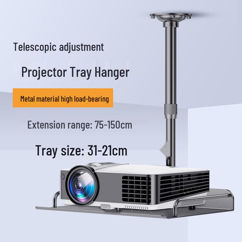 Retractable Wall-Mounted Ceiling Projector Bracket Shelf