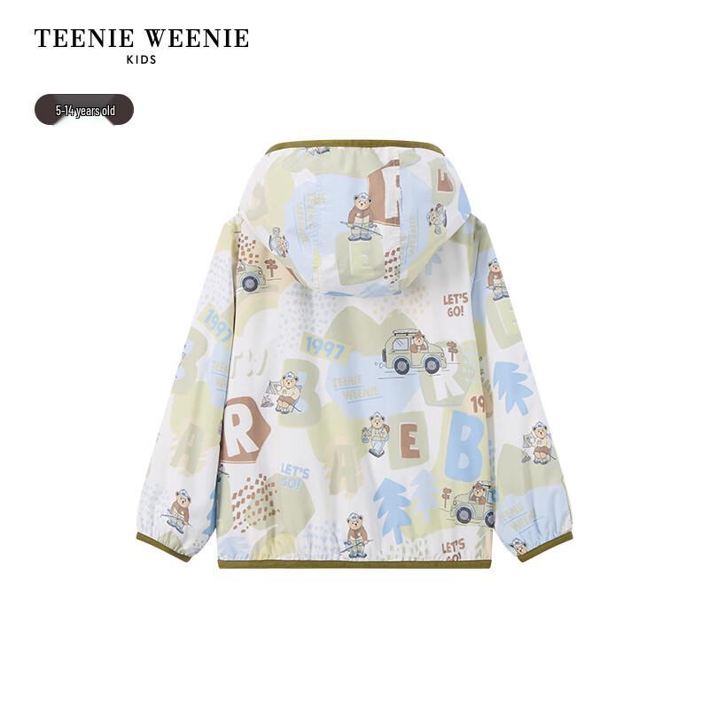 Teenie Weenie Kids Boys' Casual All-over Print Hooded Lightweight Jacket