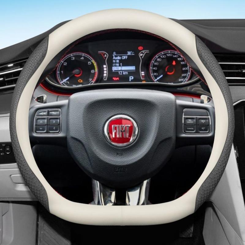 Leather Car Steering Wheel Cover for