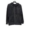 23SS Schwarz Schlammgefärbt Used Reißverschluss Kapuzenpullover Jacke