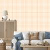 Wallpaper Fabric Pattern Cream, Cream Color for Living Room and Bedroom 50x1000