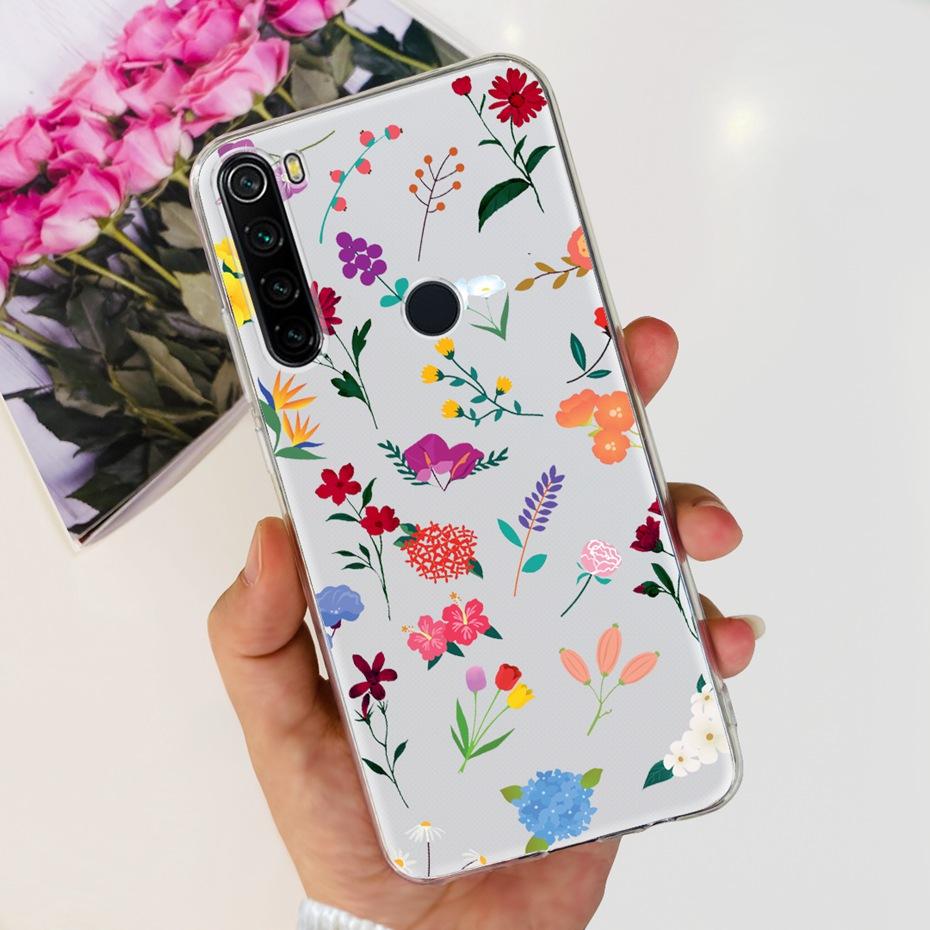 For Xiaomi Redmi Note 8 8T Phone Cases Fashion Painted Soft Silicone Back Cover For Redmi Note 8 Pro Funda Note8 T 8Pro Bumper