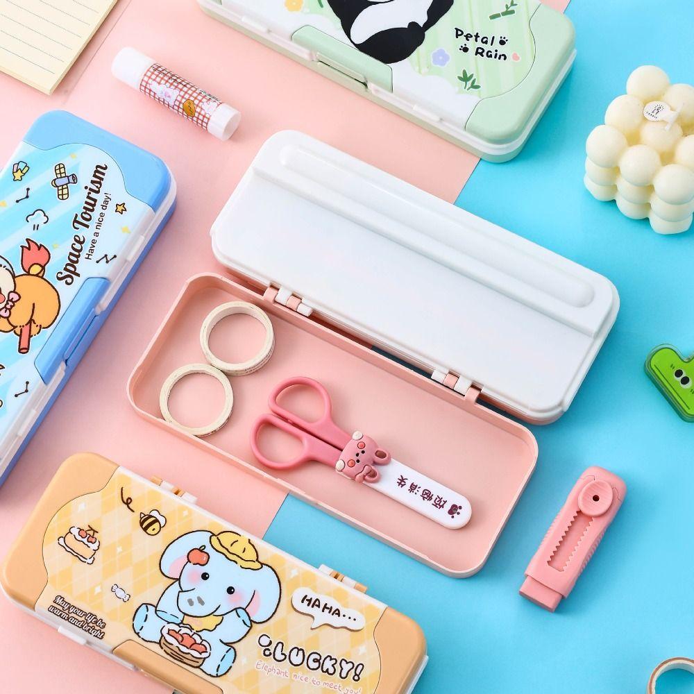 

Пластиковый пенал большой емкости канцелярский органайзер новый сумка для хранения ручек