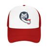 Funny Cat B-Bobcat Drinking Red Cup Hiking Mesh Baseball Caps Women  Unisex Male Beach Sunscreen Hats Peaked Cap