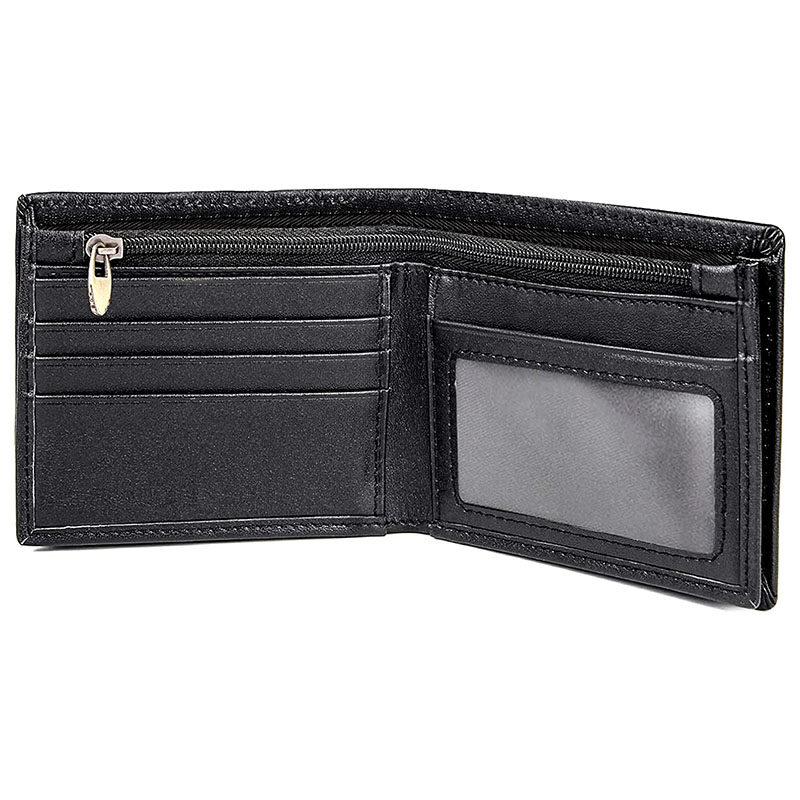 Bison Denim Portfel męski w stylu vintage z blokadą RFID Portfel z prawdziwej skóry o dużej pojemności i krótkiej konstrukcji