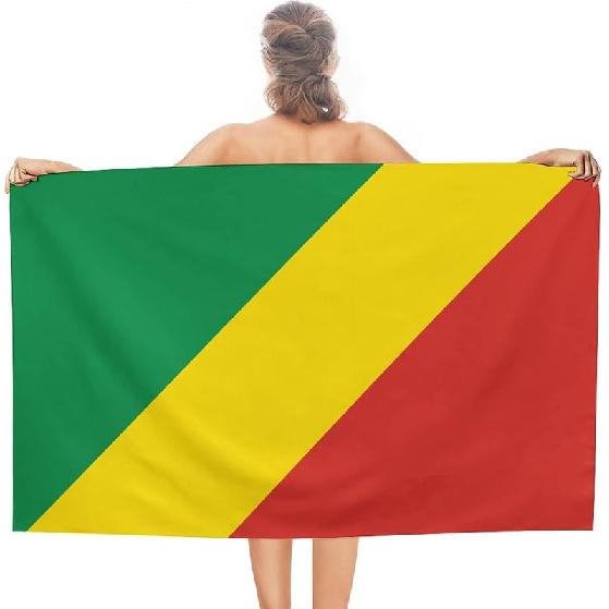 Cuban Flag Beach Towel,Oversized Super Soft Ultra Thin Absorbent Beach Towels for Travel,Quick Dry Double-Faced Pile Towel for Men