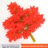 Artificial Red Maple Leaf Branch for Decoration and Landscaping