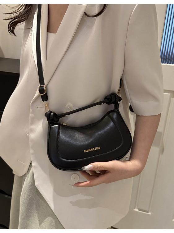 2025 Korean Retro Solid Color Crossbody Handbag - Women's Fashion Square Bag