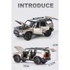 1/32 Toyota 2024 PRADO Land Cruiser Alloy Car Model Diecast Metal Off-road Vehicles Car Model Sound and Light Childrens Toy Gift