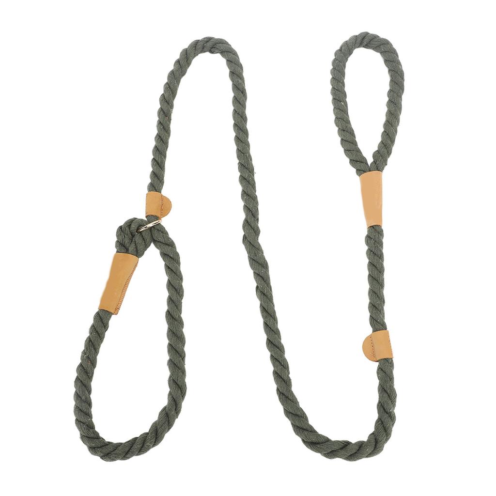 Dog Training Leash Tear Resistant Elastic Adjustable Cotton Rope Dog Leash for Large Dogs Walking Training 5.6ft Dark