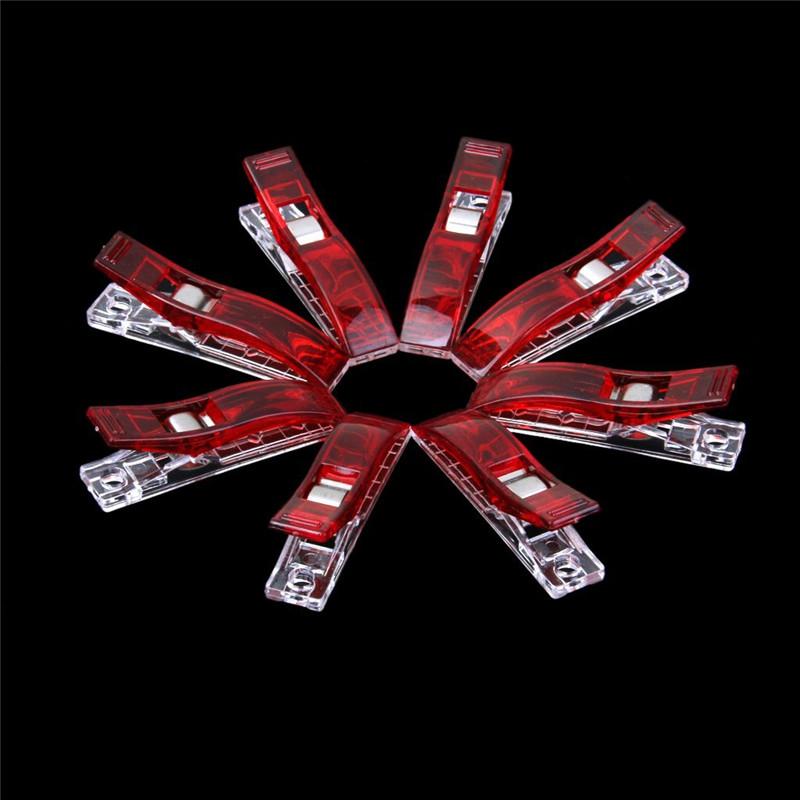 10pcs Colorful Sewing Craft Quilt Binding Plastic Clip Fabric Clamps for Patchwork Sewing Hemming DIY Crafts Tools