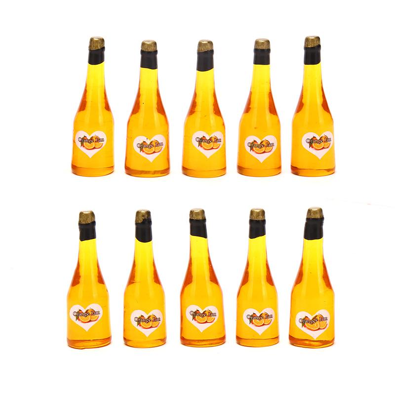 Various Styles 10pcs Mini 1/12 Dollhouse Miniature Simulation Whisky Wine Bottles Pretend Play Toys Doll Food Drink Accessories