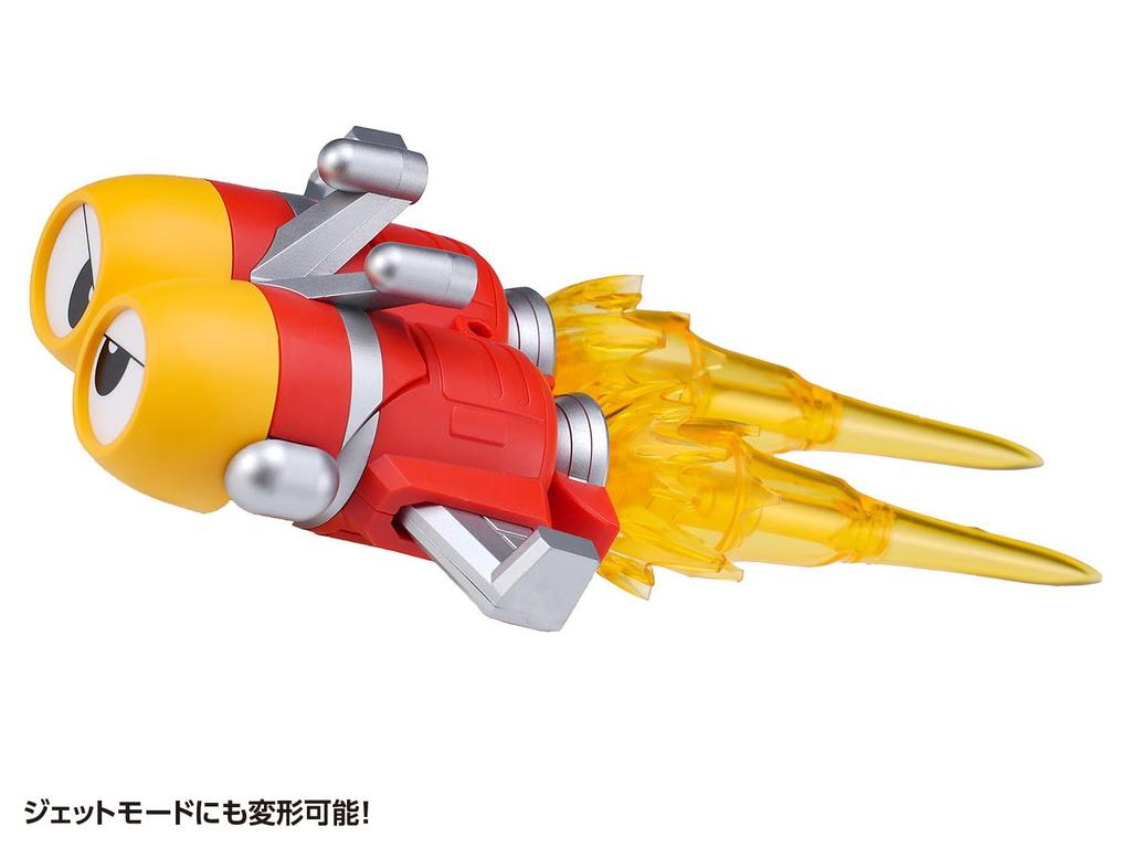 Wave Tachibana Neko Kogyo QOSMOS Series Bee Robo Kabutack Tobima Sky Denden Roller Set Total Height 18cm Plastic Model Assembly Kit & Non-scale