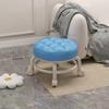 Joylove Household Universal Wheel Beautiful Seam Stool With Wheel Rotating Low Stool Manicure Foot Stool Pulley Walking Stool