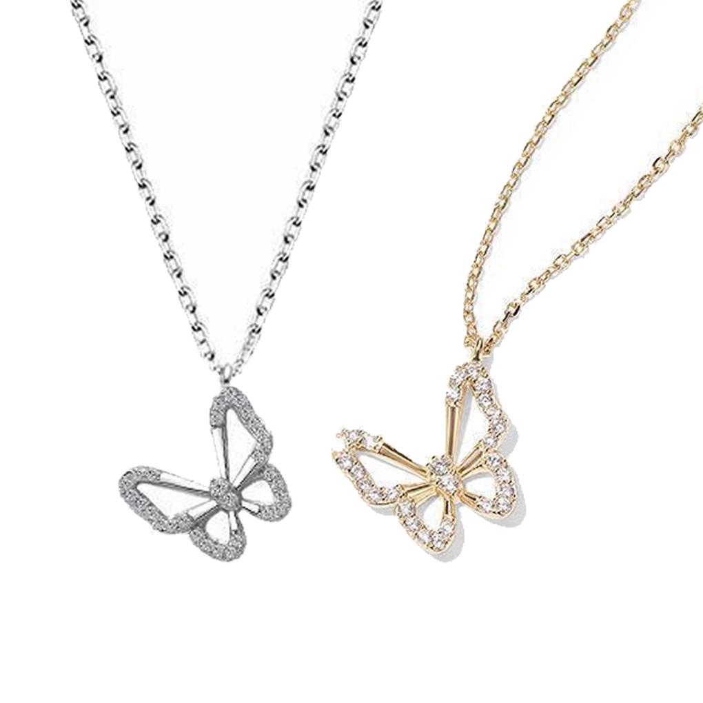 Ladies Necklace Rhinestone Crystal Bowknot Pendant Anniversary Festival Party Engagement Date Work Jewelry for Girls