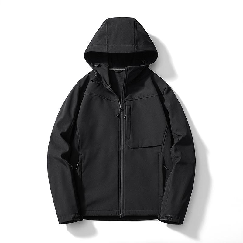 

European & American Anti-static Flame Retardant Softshell Jacket with YKK Waterproof Zipper L чорний