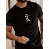 Men's Summer Loose Fit  100 Cotton Printed T-shirt Tops  Men Clothing  T Shirt  Harajuku Short Sleeved