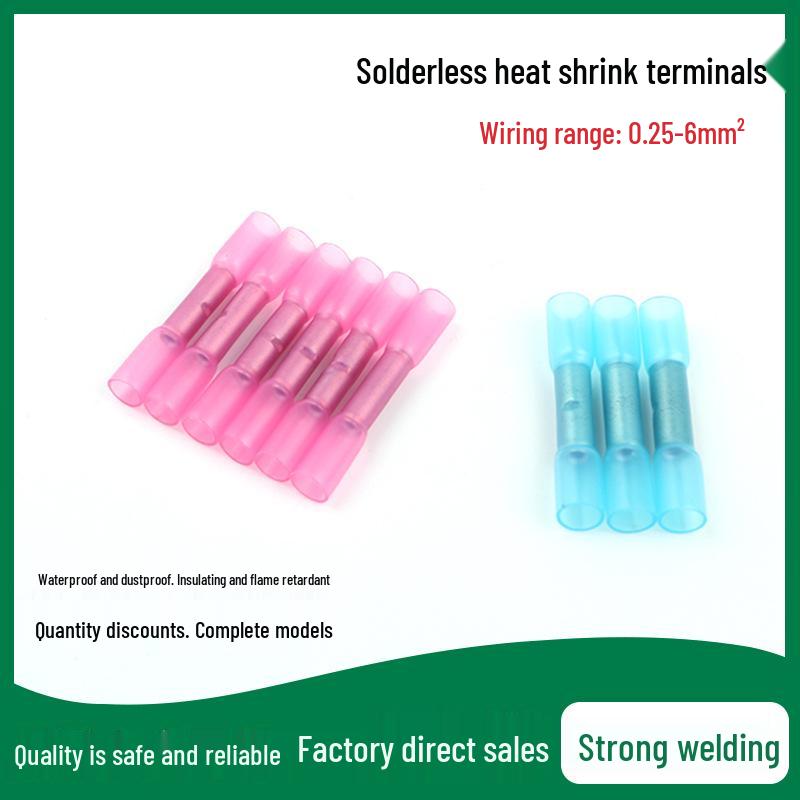 40/180/200 pcs Heat Shrink Waterproof Terminal Set with Butt Splice and Cold Crimp Options
