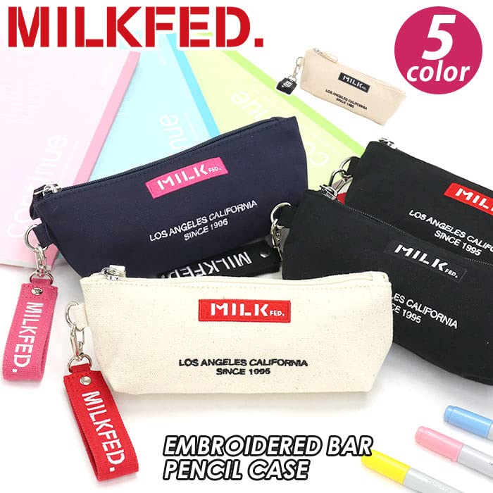 Milkfed Embroidered Bar Pencil Case 103211054026 A One Size