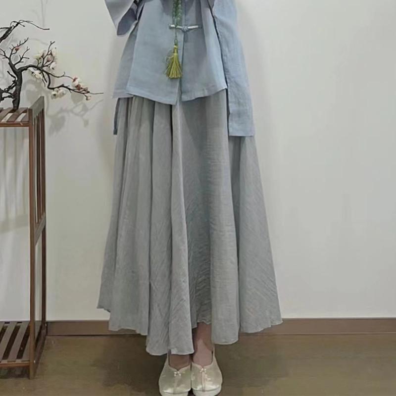 Damenbekleidung, verbesserter Hanfu-Tee-Künstler, professionelle Kleidung, Rock-Anzug