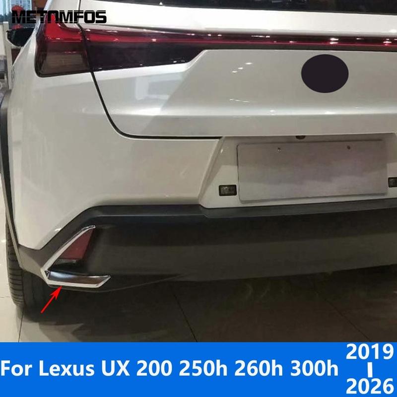 

For Lexus UX 200 250h 260h 300h -2025 2026 Chrome Rear Fog Light Lamp Cover Trim Protector Exterior Accessories Car Styling