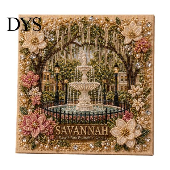 Healing Arts Crafts Activities DIY Faux Pearl Painting Kit, Handmade Floral Landscape 3D Gem Bead Art Craft, Creative Home Decoration Projects
