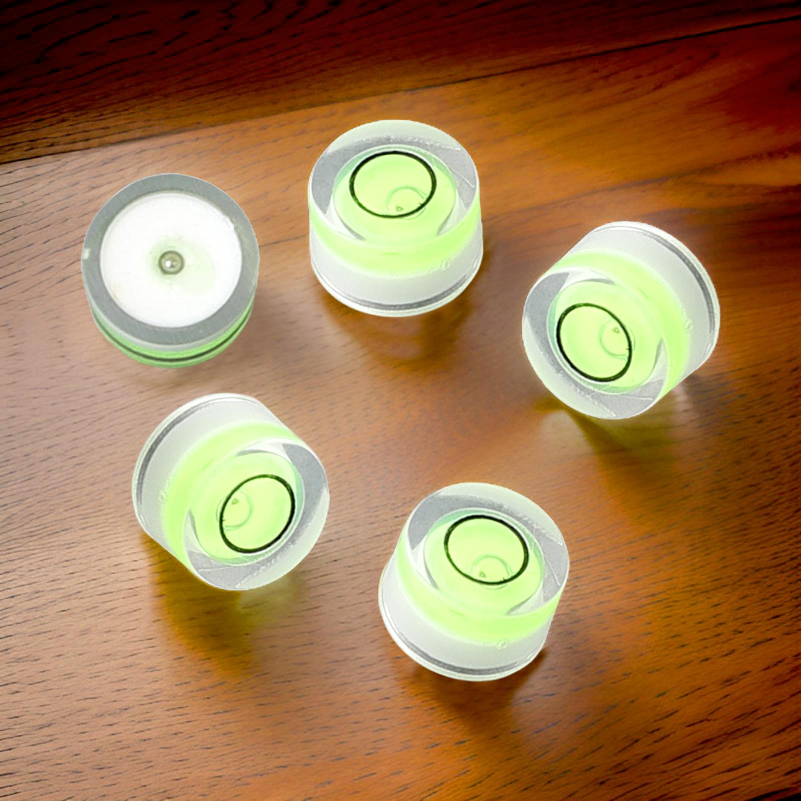 

5 X Круглый пузырьковый уровень Мини-спиртовой уровень Bullseye-level Измерительный прибор