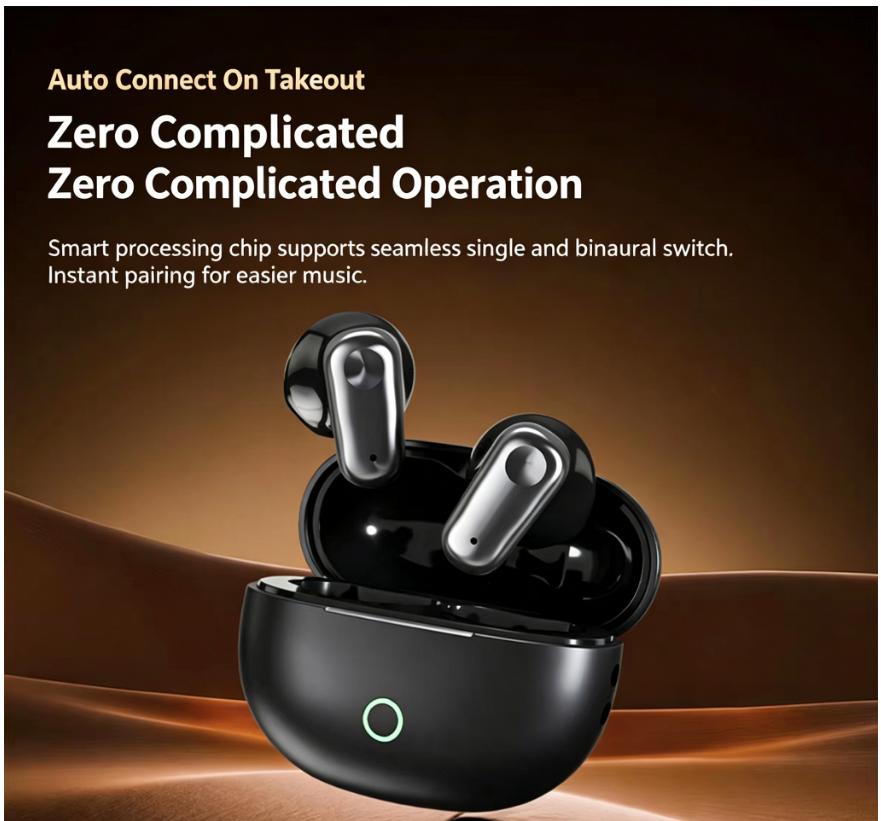 Xiaomi MINI530(LD)-Invisible Sleep Headphones, Bluetooth 5.4 Version Headphones, Mini Earplugs,true Wireless Stereo Wireless Headphones