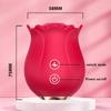 Rose Shape Vagina Sucking Vibrator Intimate Nipple Sucker Oral Licking Clitoris Stimulation Thrusting Powerful Sex Toy for Women
