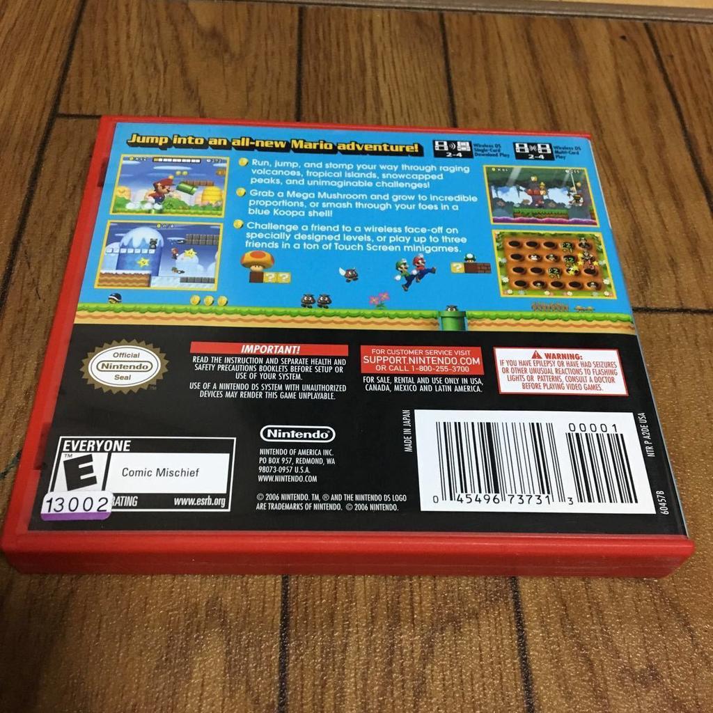 [USED] Tested/CIBNew Super Mario Bros. North American Ver. Nintendo DS Rare Red Case Edition
