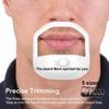 5-Piece Beard Shaping Template Set for Men's DIY Care