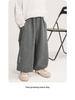 Autumn 2025 Korean Version Loose Knit Sweats: Fairy Tale Memory Big Boy Breathable Long Pants