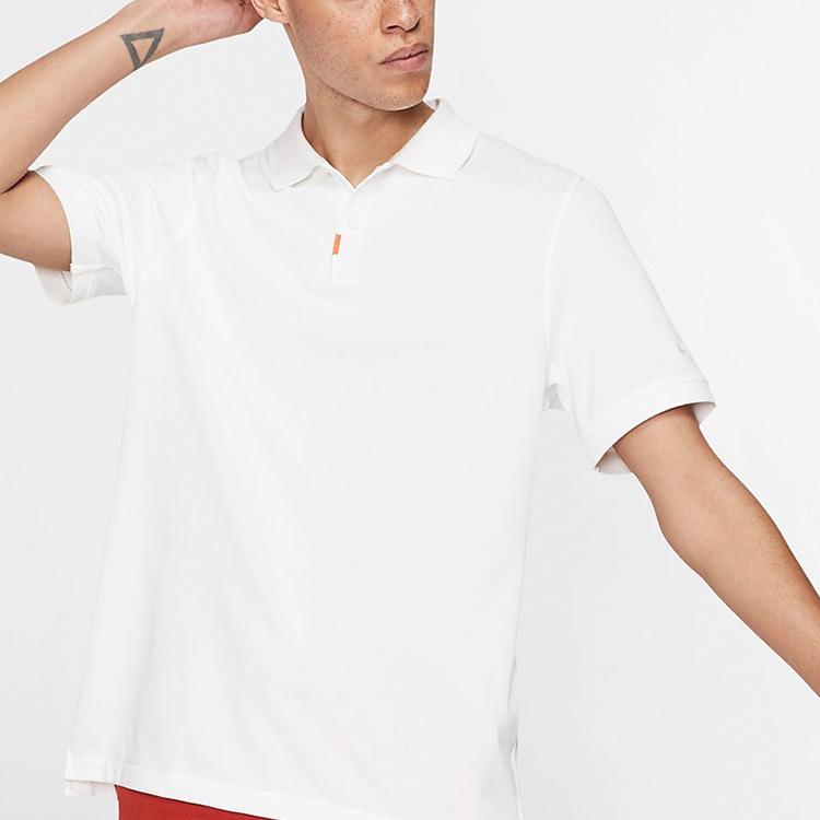 Nike Slim Fit Polo Shirt Men Tops White BV0481-100