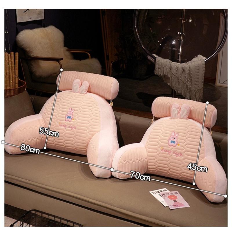 Bedhead Backrest Cushion Dormitory Reading Pillow Pregnant Women Protect Their Waist Cartoon Pattern Seat Cushion All-season