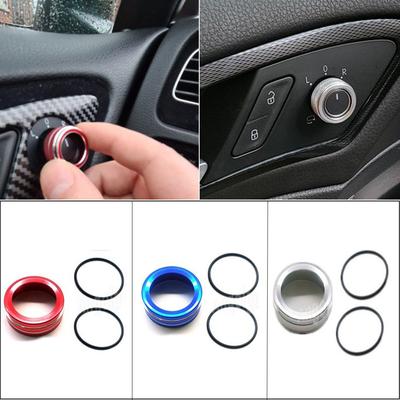 Araba Dikiz Aynası Ayar Anahtarı Düğme Halkası İç Dekorasyon Aksesuarları Volkswagen VW Golf mk7 Polo 2015-2019 İçin Uygun
