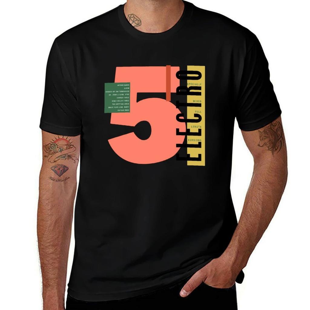 Electro 5 Old School Hip Hop Tshirt Heavyweights Summer Tops Graphic T Shirts Unisexs T Shirt Graphic