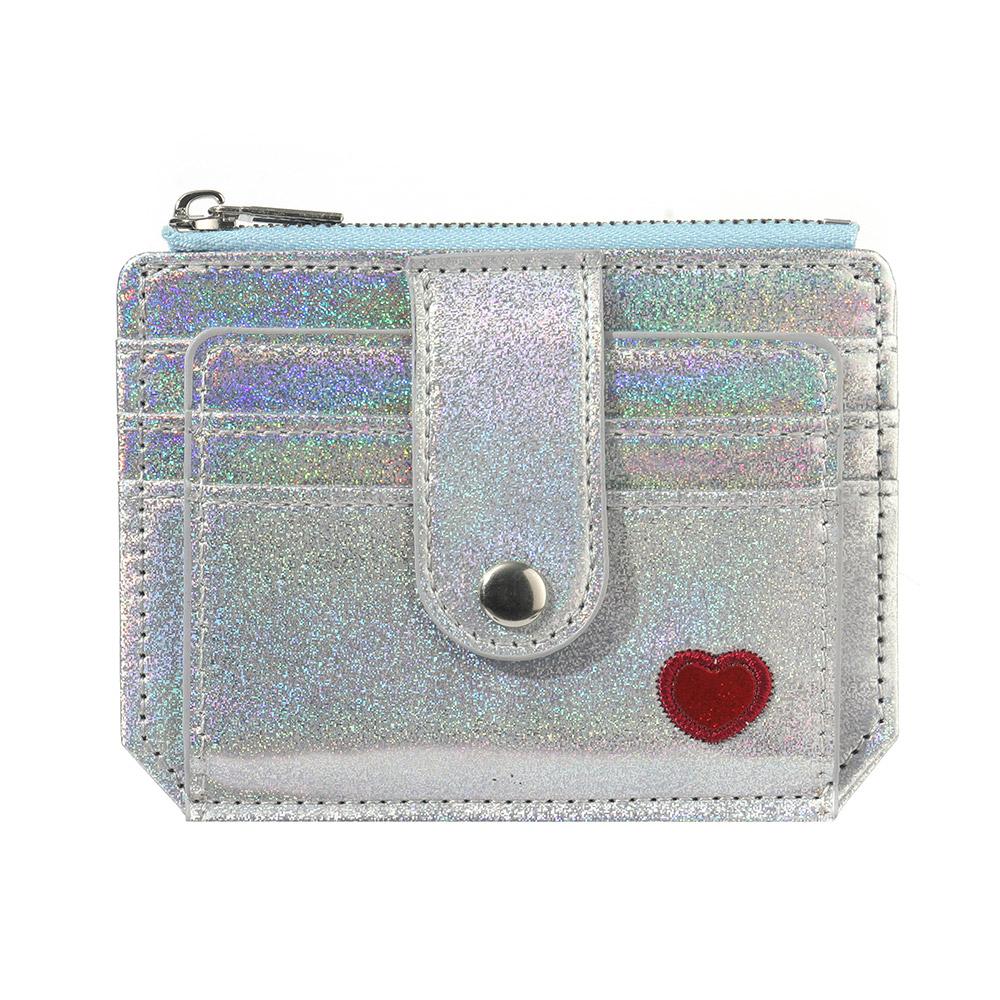 Женский модный однотонный кошелек-кардхолдер на молнии из мини-ПУ кожи с множеством слотов