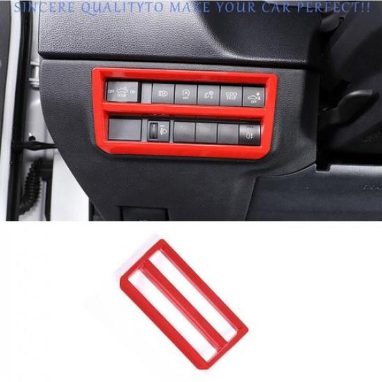 For Toyota Sequoia 2023-2024 Gloss Red Driver s Side Dash Control Cover Trim 1pc