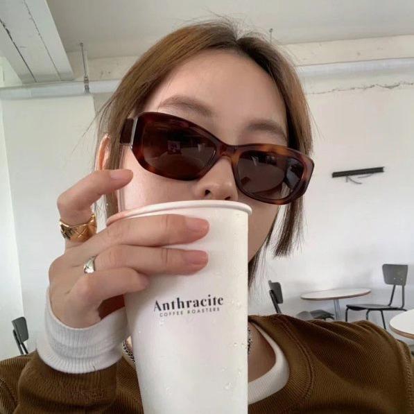 

Korean Retro Trendy Unisex Acetate Sunglasses - Ink Lens (Model: SS03172) Vanilla Jelly