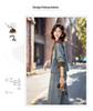2026 Spring/Autumn Women's Lace Patchwork Denim Suit with Frog Buttons - Stylish Two-Piece Set
