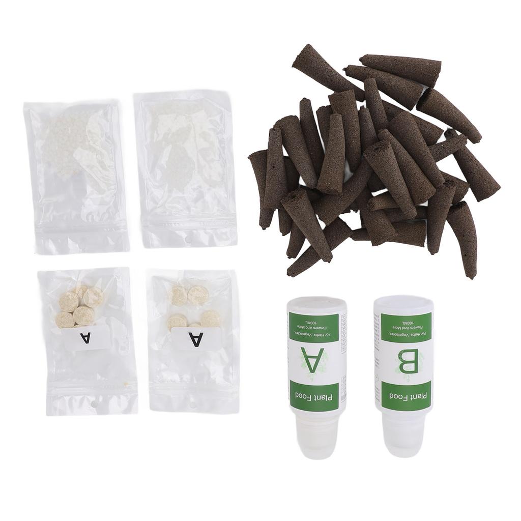 Plant Pods Kit for Hydroponics Growing System Grow Anything Kit with 50pcs Grow Sponges Hydroponic