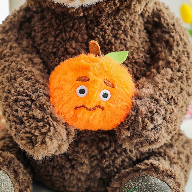 Love Brain Bear Love Bear White Bear Doll Doll 8 Inch Grab Machine Plush Toy Throw Pillow Boy and Girl Gift