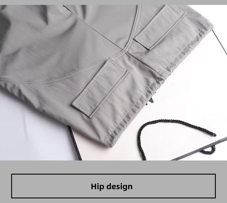 2024 Unisex Çok Cepli Dış Mekan Günlük Düz İş Kıyafetleri Pantolonu