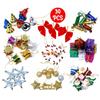 (30 Pcs) Multicolor  Christmas Decorations with Bells Candy Sticks Stars Gift Boxes and Santa Ornaments Christmas Tree Decoration Items