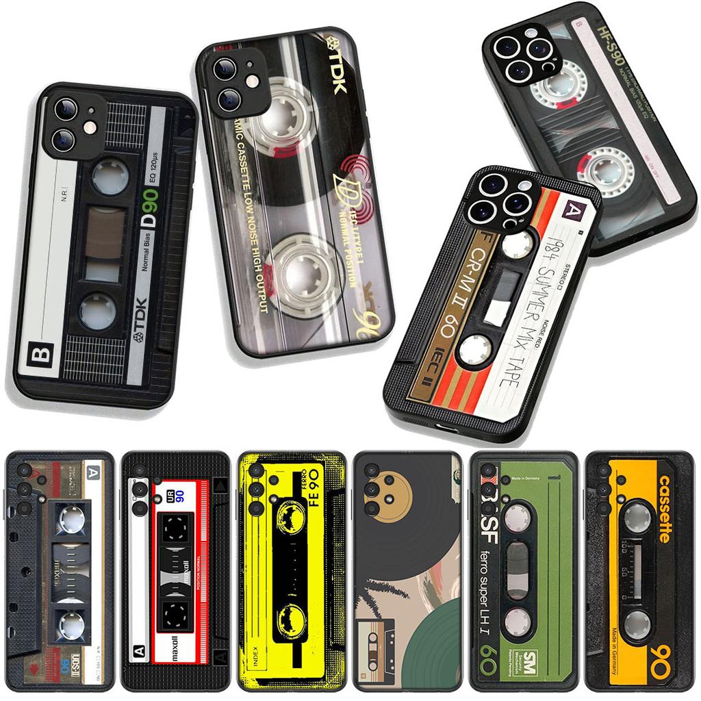 for Xiaomi Redmi Note 14 12 13 ProPlus A4 A3 Pro Plus 12C 13C 14C 5G Phone Cover Case Cassette Tape Music Retro