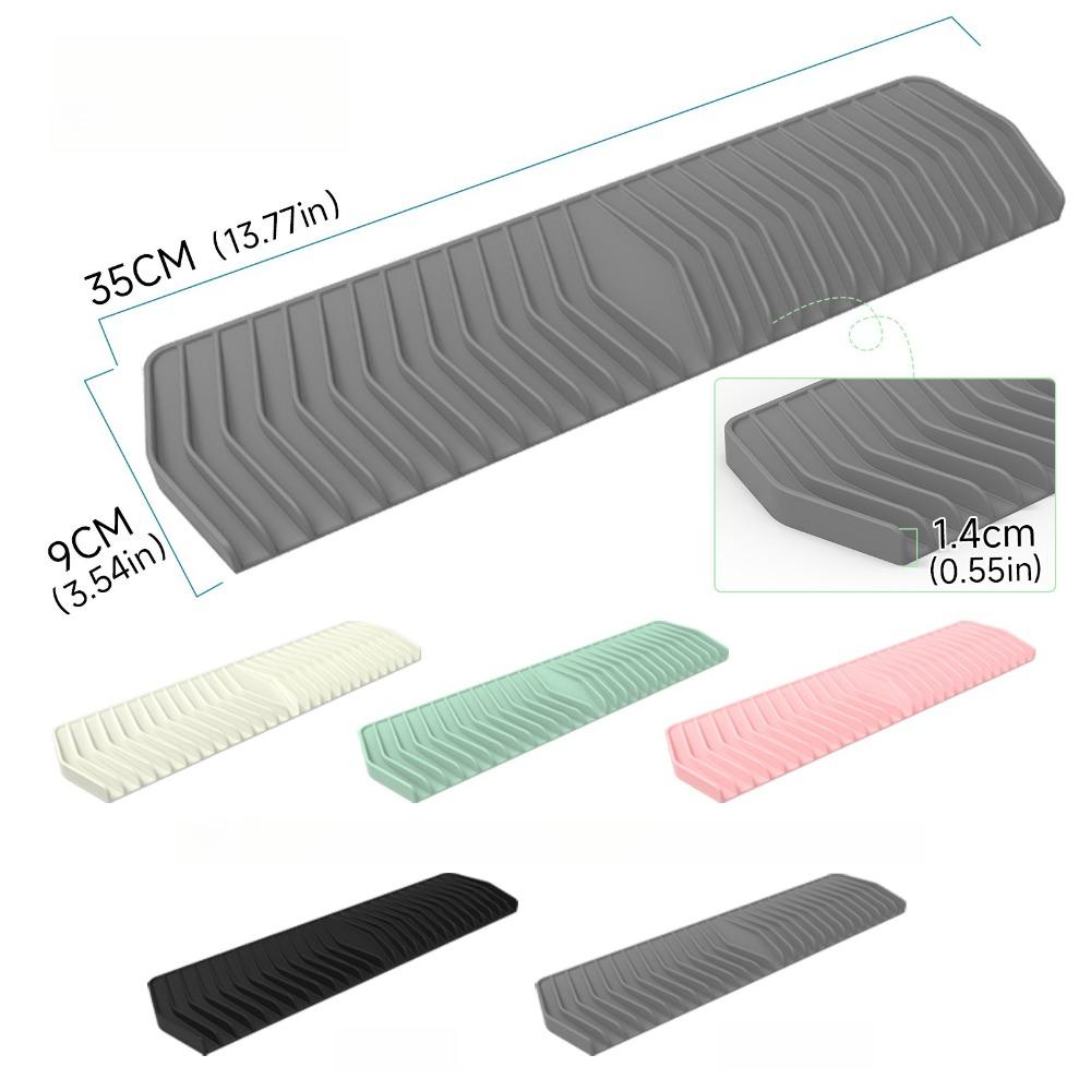 Anti-slip Sink Splash Guard Silicone Kitchen Sink Holder Tray Sink Drain Mat Farmhouse Decor