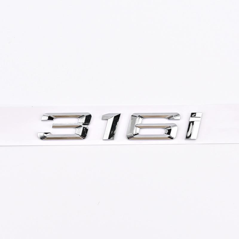 Applies to rear badges of older BMW 3 Series models: 316i, 318i, 320i, 325i, 330i.
