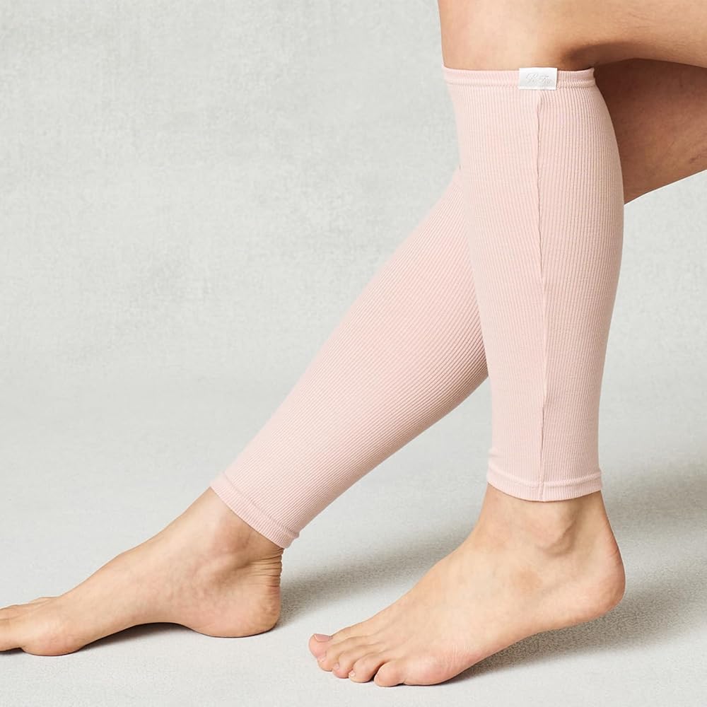 ReFa Vital Tech Moisture Ribbed Leg Warmers Pink LL-4L
