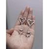 Hypoallergenic Y2K Heart & Thorn Dangle Earrings